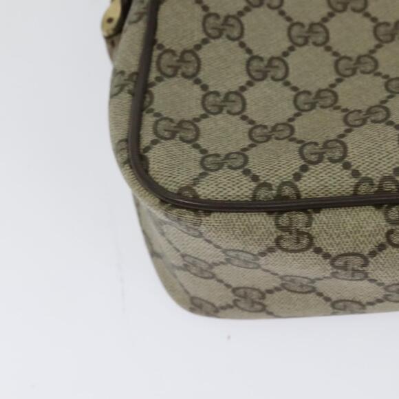 GUCCI GG Supreme Web Sherry Line Bag Pvc Beige Gold 904 02 049 - Picture 12 of 16